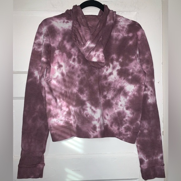 NWT‎ Threads 4 Thought purple and white tie die hoodie size small - Picture 7 of 9
